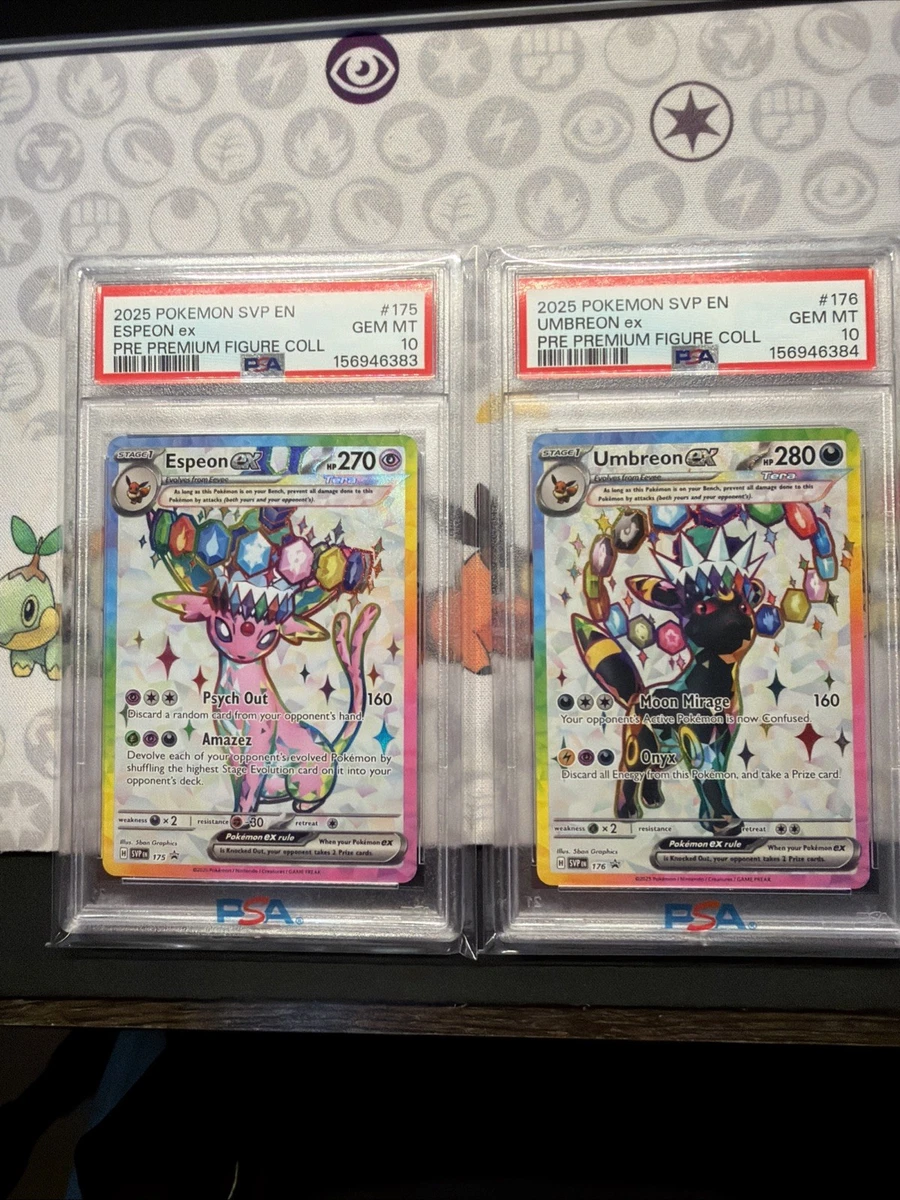 Preços baixos em Jogos de cartas colecionáveis individuais Umbreon
