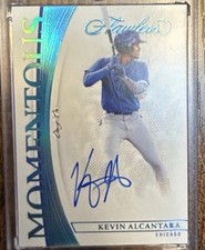2022 Panini Flawless Baseball Kevin Alcantara 1/1 Platinum AUTO Momentous Cubs