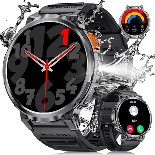 ESFOE Smart Watch Uomo a Grande Schermo 1,85" Compatibile con iOS Android, L...