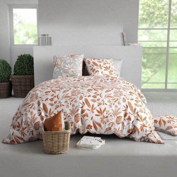 Parure de lit 240x260 cm coton anti-transpiration fini les draps rêches avec Kaylie