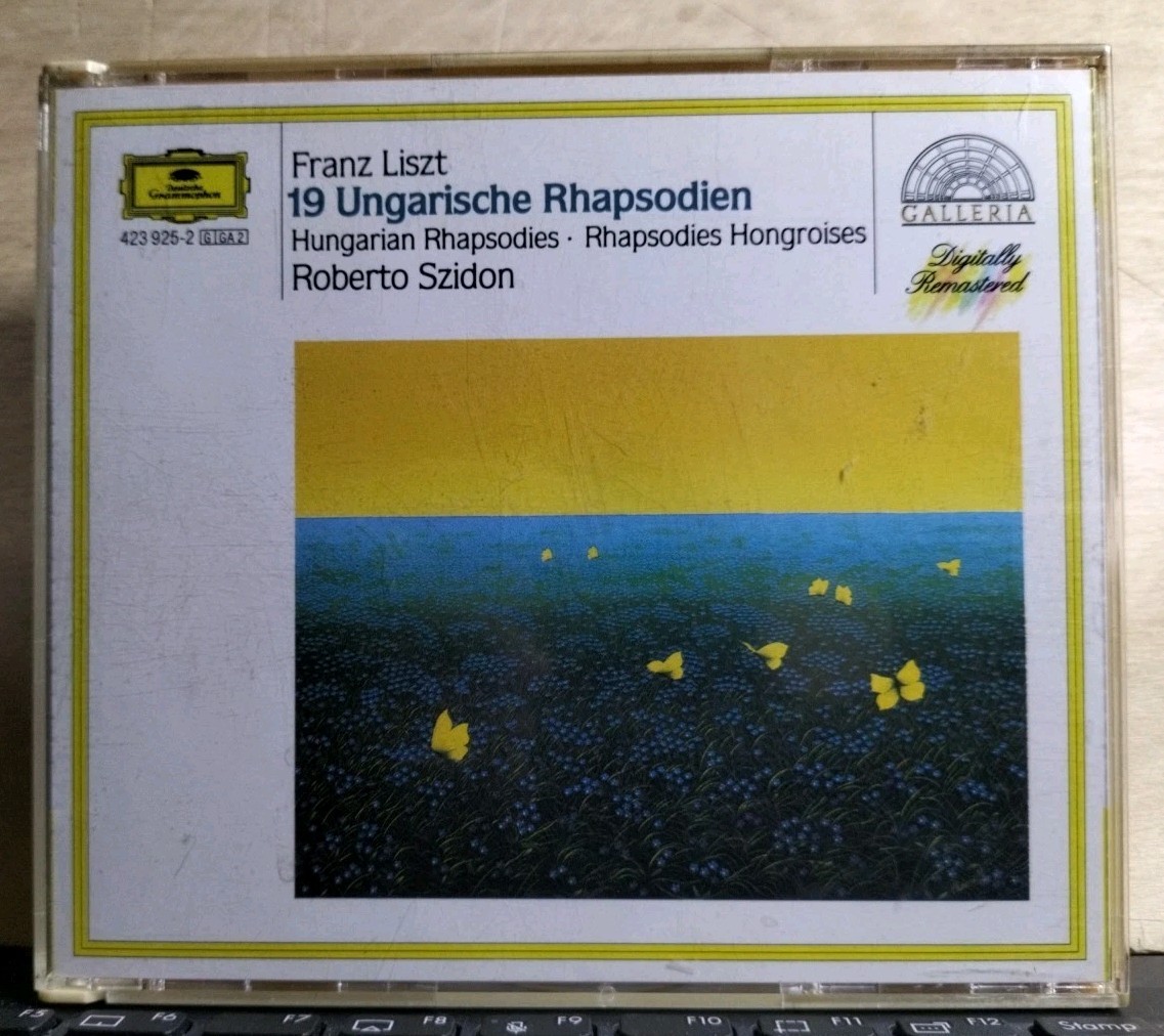 2 CD Franz Liszt Rapsodie Ungheresi Registrazione Integrale Roberto Szidon Piano
