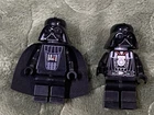 2 VTG Lego Star Wars Darth Vader Mini Figures  Gray Head Scars, One w No Cape