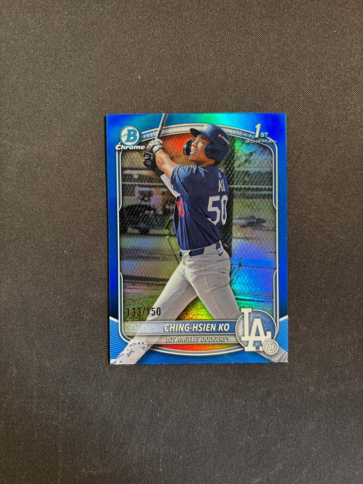 2025 Bowman Chrome #BCP-224 Ching-Hsien Ko 1st Blue Refractor 133/150 BJFJW