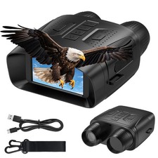 4K HDR Night Vision Goggles, 0.5M-800M Infrared Night Vision Binoculars, 4-Level