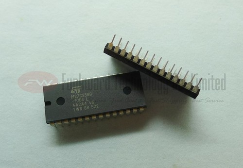 NOS ST M27C256B-10B6 M27C256B 27C256 256KBIT OTP EPROM IC 100ns PDIP28 ...