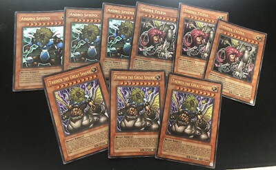 Yugioh Sphinx Teleia, Andro Sphinx, Theinen The Great EP1 Ultra Rare Set of 9