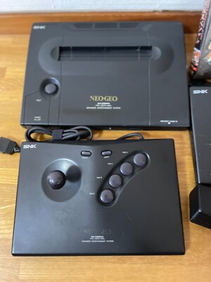 SNK Neo Geo Neogeo AES Console System ROM w/ 2 Stick Controllers