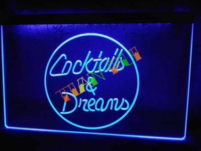 Cocktails LED Neon Bar Sign Home Light Up Drink Pub cocktail custom name beer Cocktails LED Neon Bar Sign Home Light Up Drink Pub cocktail custom name beer