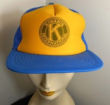 Vintage Kiwanis International Hat Cap Mesh Snapback Trucker/Caps2