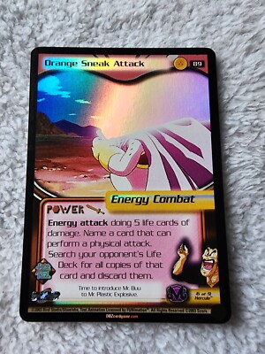 DBZ Dragon Ball Z FOIL Orange Sneak Attack 89 CCG Unlimited 