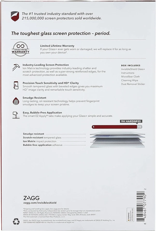 InvisibleShield Glass + Tempered Glass Screen Protector for Apple iPad Pro 12.9" - Image 2 of 4