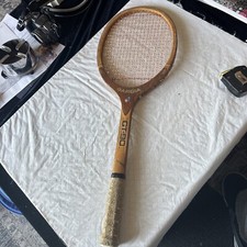 Vintage Garcia GT-90 Wood wooden tennis racquet USA MADE 4-1/2L