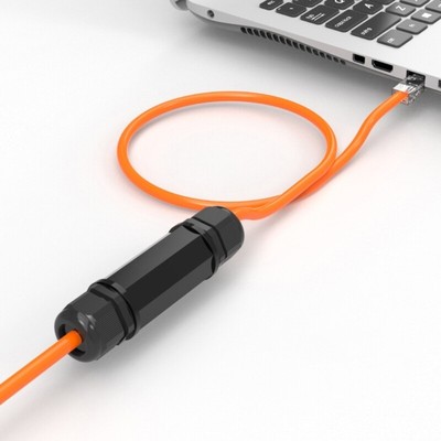 RJ45 Waterproof Connector Ethernet Networking Cable Connector Double Head