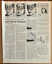 Queen Helene skin treatment 1956 ad original vintage print 1950s retro beauty 