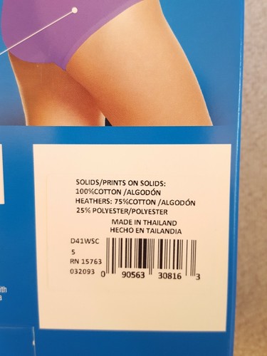 3 Hanes Women's Cool Dri Hipsters Panties - Size S/5 - Picture 5 of 5