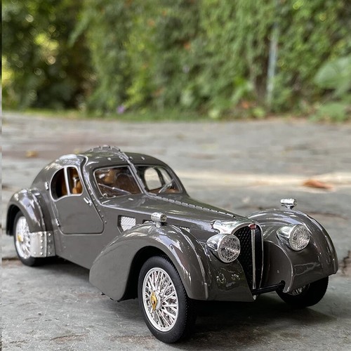 1:28 Bugatti TYPE 57SC Classic Car Diecast Model Simulation Collection Kids Gift - Picture 3 of 18