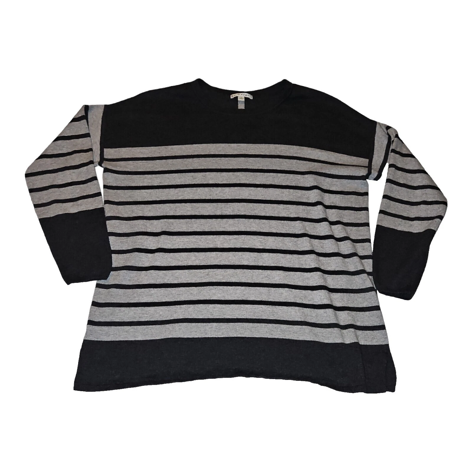 Suéteres femininos listrados Orvis Algodão