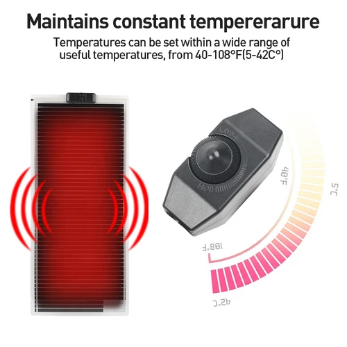 Reptile Vivarium Heat Mat Heating Warm Heater Pad With Thermostat Controller UK - Picture 2 of 15