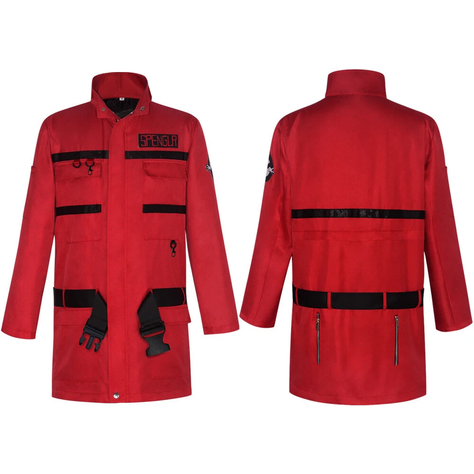 Ghostbusters 2 Frozen Empire Chaqueta Disfraz Juegos con disfraces Grooberson Gabardina Roja Foto 4 de 4