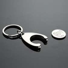 Keychain Token Supermarket Brushed Metal