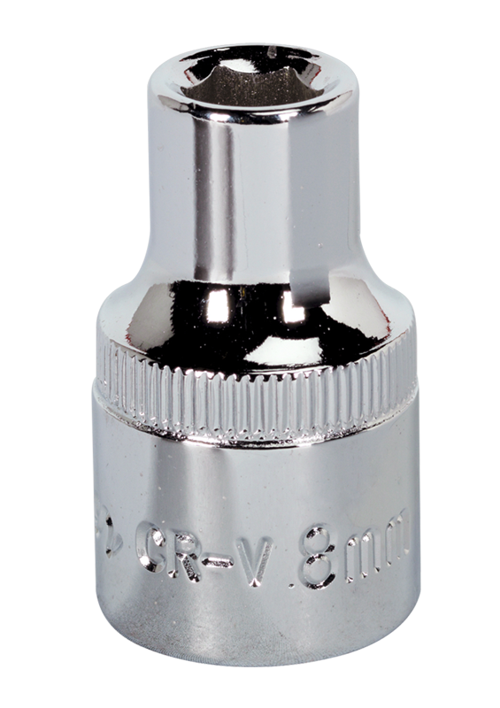 Sealey WallDrive Socket 8mm 1/2"" Square Drive Fully Polished Socket Set SP1208 - Image 4