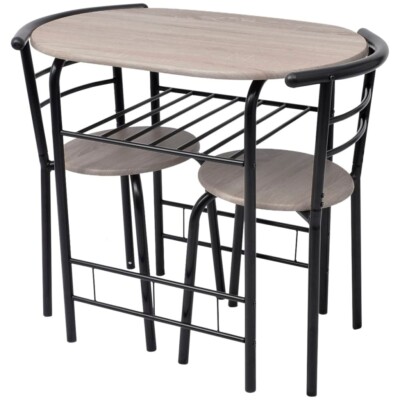 Small Kitchen Table and Chairs Dining Room Furniture Compact