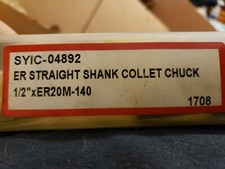 TECHNIKS 04892 1/2 X ER 20M - 140MM MFGD, STRAIGHT SHANK COLLET CHUCK 3D1 