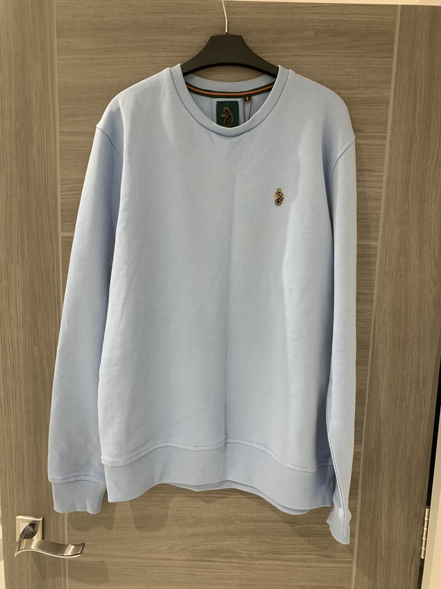 Mens Luke Sport light blue jumper size xl