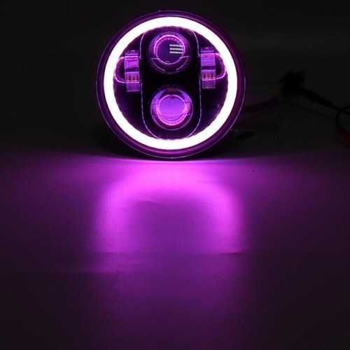 4X 5.75" DOT LED Headlights Hi/Lo Beam RGB Ring for 1965-75 Oldsmobile Delta 88 - Picture 11 of 12