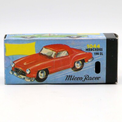 Lilliput Schuco Micro Racer Mercedes 1044 Silver Wind-Up w/ Key in