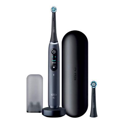 Oral-B iO Serie 8 Black Elektrische Zahnbürste Oszillierend Mikrovibration Timer