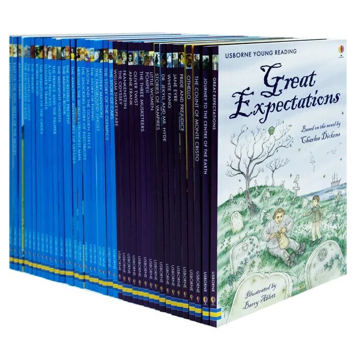 Usborne Reading 40 Books Collection Set Paperback NEW
