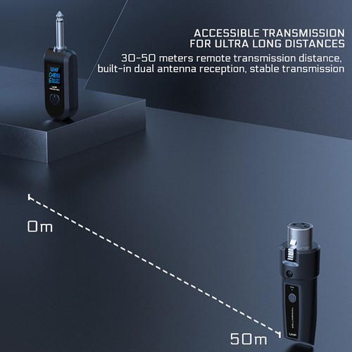 Wireless Audio Transmitter&Receiver XLR Adapter 30-50m Stable Transmission - Picture 9 of 18