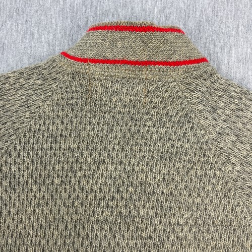 Vintage Rob Scot Cardigan Mens M Beige Nylon Shetland Wool Blend 50s 60s Cobain - Picture 15 of 19