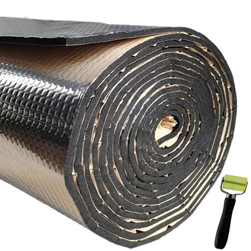 Self-Adhesive Fire Heat Sound Deadener Insulation Mat: Car Hood Engine KIT 4x15 - 第 1/8 張圖片
