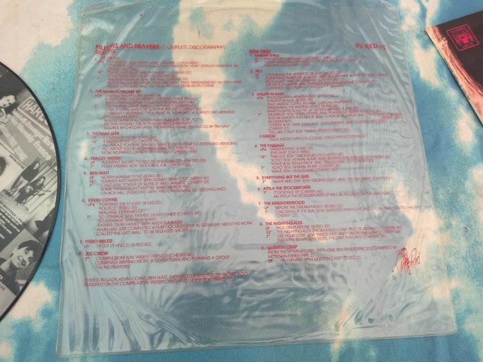 Various ‎ Pillows & Prayers (Cherry Red 1982 1983) Vinyl, LP