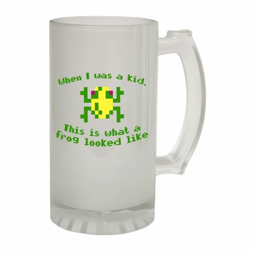 Funny Beer Stein Frosted Glass Novelty Pint 16oz Christmas Gift Gifts SUPER BG6 - Picture 52 of 61