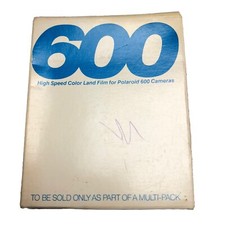 Polaroid Vintage 80s Type 600 High Speed Color Land Film EXPIRED 5/86 Sealed