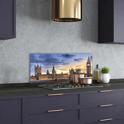 Küchenrückwand Spritzschutz aus Glas 100x50 Sehenswürdigkeiten Big Ben London