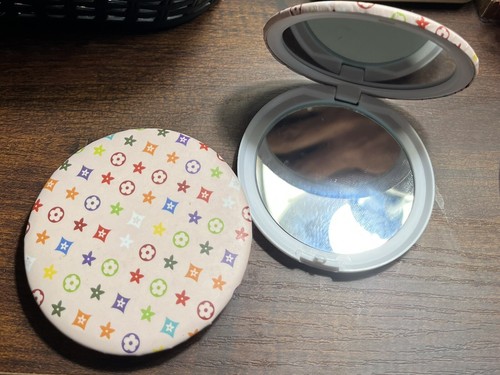 Luxury Portable Makeup Compact Double Mirror Multicolor