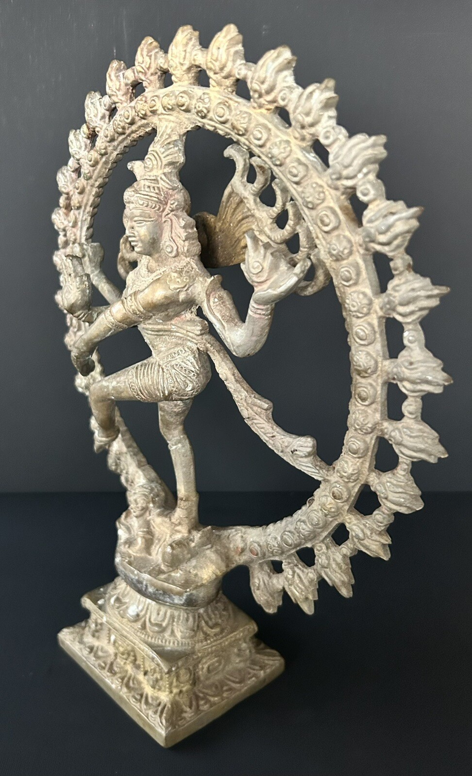 LARGE 11” Dancing Hindu God Shiva Nataraja Bronze Statue Sculpture 5 LBS