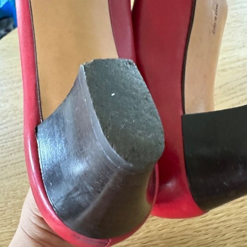 Bomba Salvatore Ferragamo Cuero Rojo Talla 8 A2 - Imagen 10 de 12