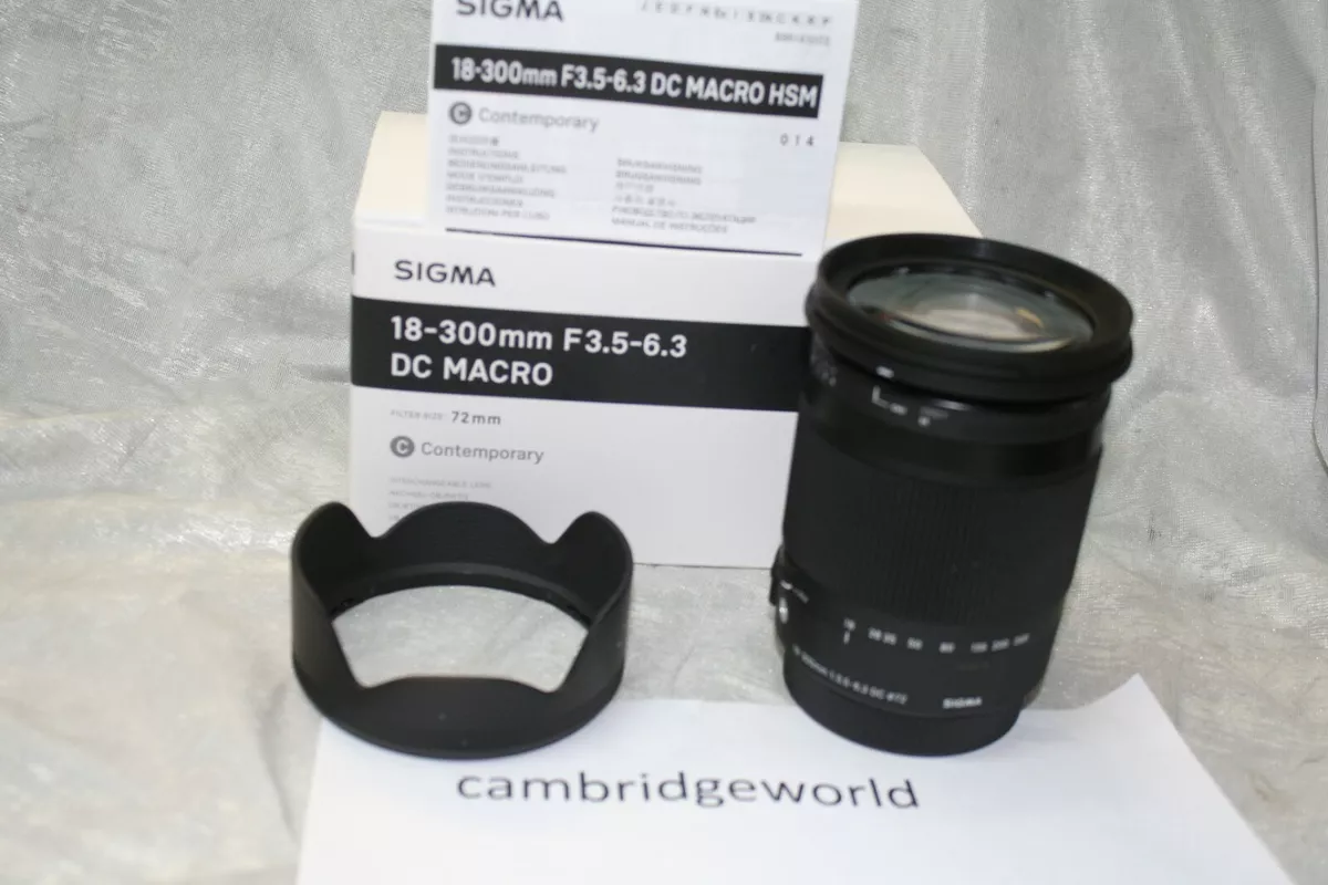 Sigma 18-300mm F3.5-6.3 DC Macro OS HSM NEW Contemporary ZOOM Lens