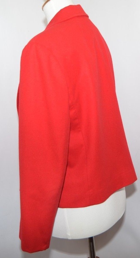 VTG Pendleton 100% Pure Wool Solid Red Single But… - image 5