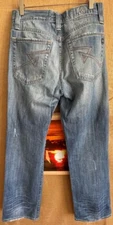 Rock & Republic men’s blue denim jeans distressed 32 x 30 stone ripped