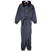 Tuta da Sci/Snowboard Colmar Vintage blu scura anni 90 - Taglia 46 donna