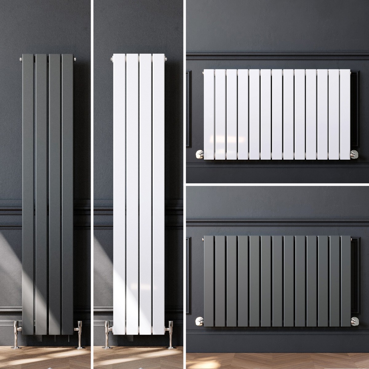 Designer Radiator Flat Panel Double Single Central Heating - Main Image