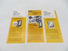 Kodak Information Booklets lot of 3 vintage photography brochures pamphlets