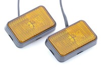 2 X Jokon LED Seitenmarkierungsleuchte Gelb Smlr 230 + RüCkstrahler Wie SMLR130