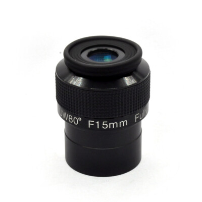 2 Inch 15mm UW 80° Ultra Wide Angle Eyepiece HD Astronomy Telescope